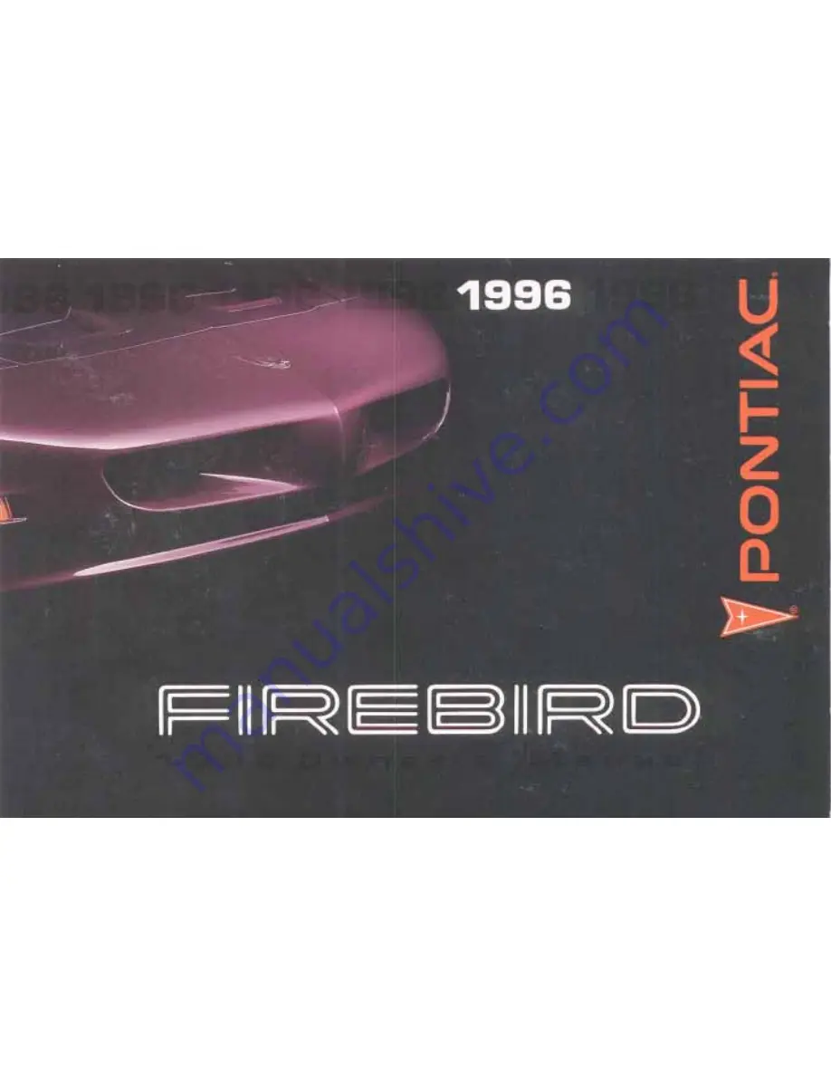 Pontiac 1996 Firebird Скачать руководство пользователя страница 1