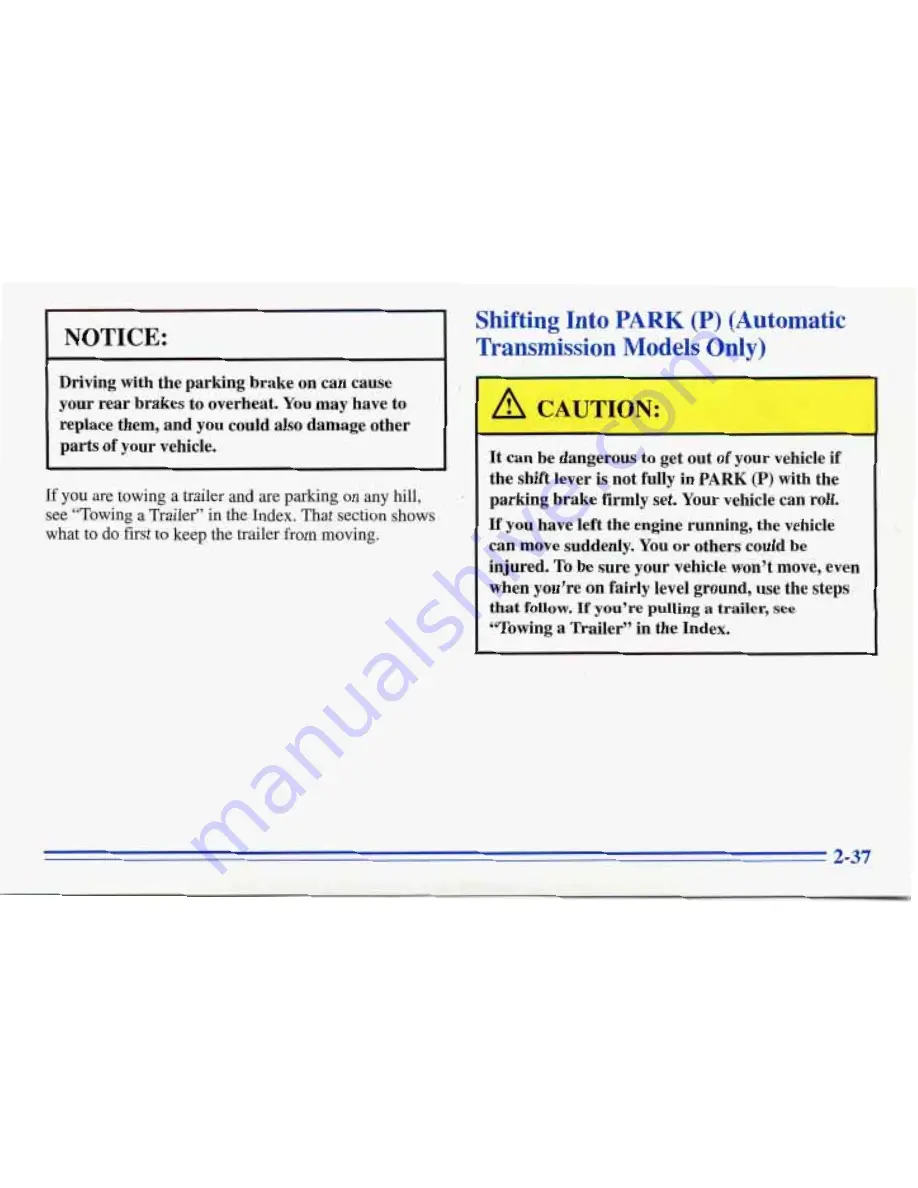 Pontiac 1996 Firebird Owner'S Manual Download Page 86