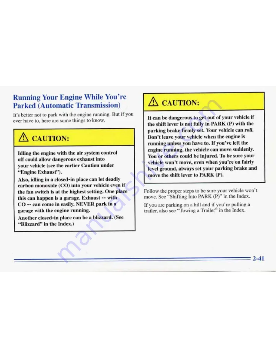 Pontiac 1996 Firebird Owner'S Manual Download Page 90