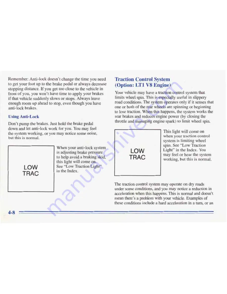 Pontiac 1996 Firebird Owner'S Manual Download Page 169