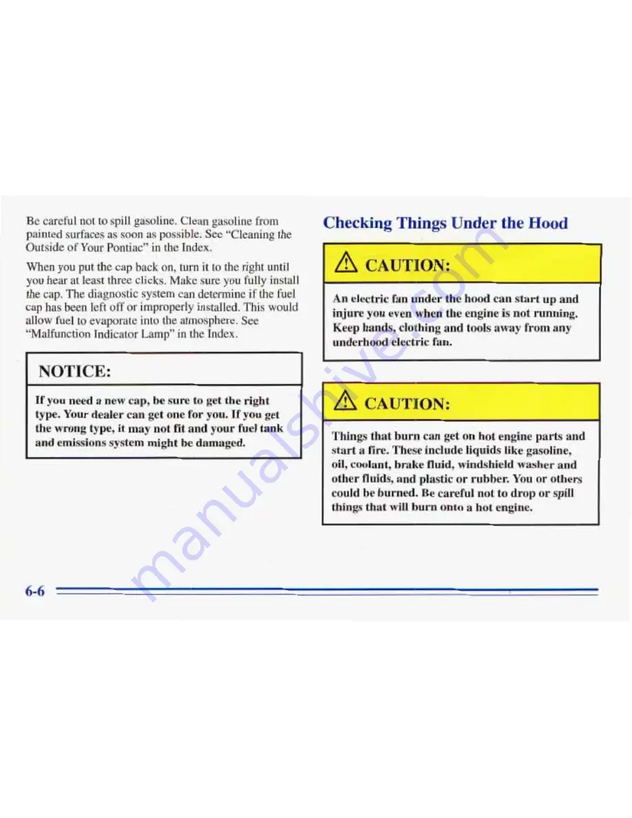 Pontiac 1996 Firebird Owner'S Manual Download Page 247