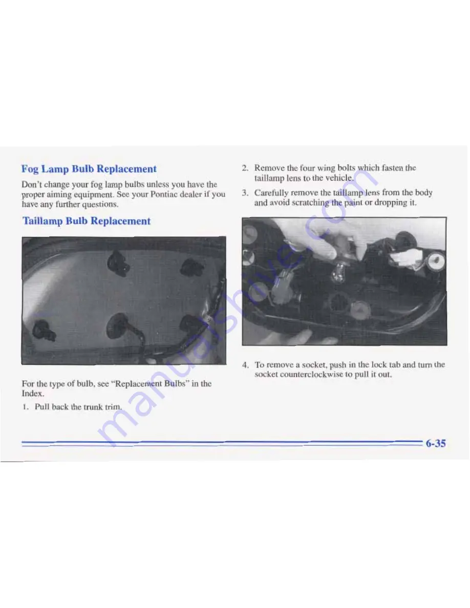 Pontiac 1996 Grand Am Owner'S Manual Download Page 257