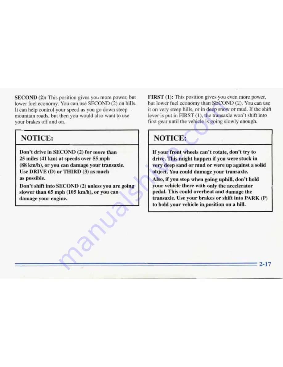 Pontiac 1996 Grand Prix Owner'S Manual Download Page 86