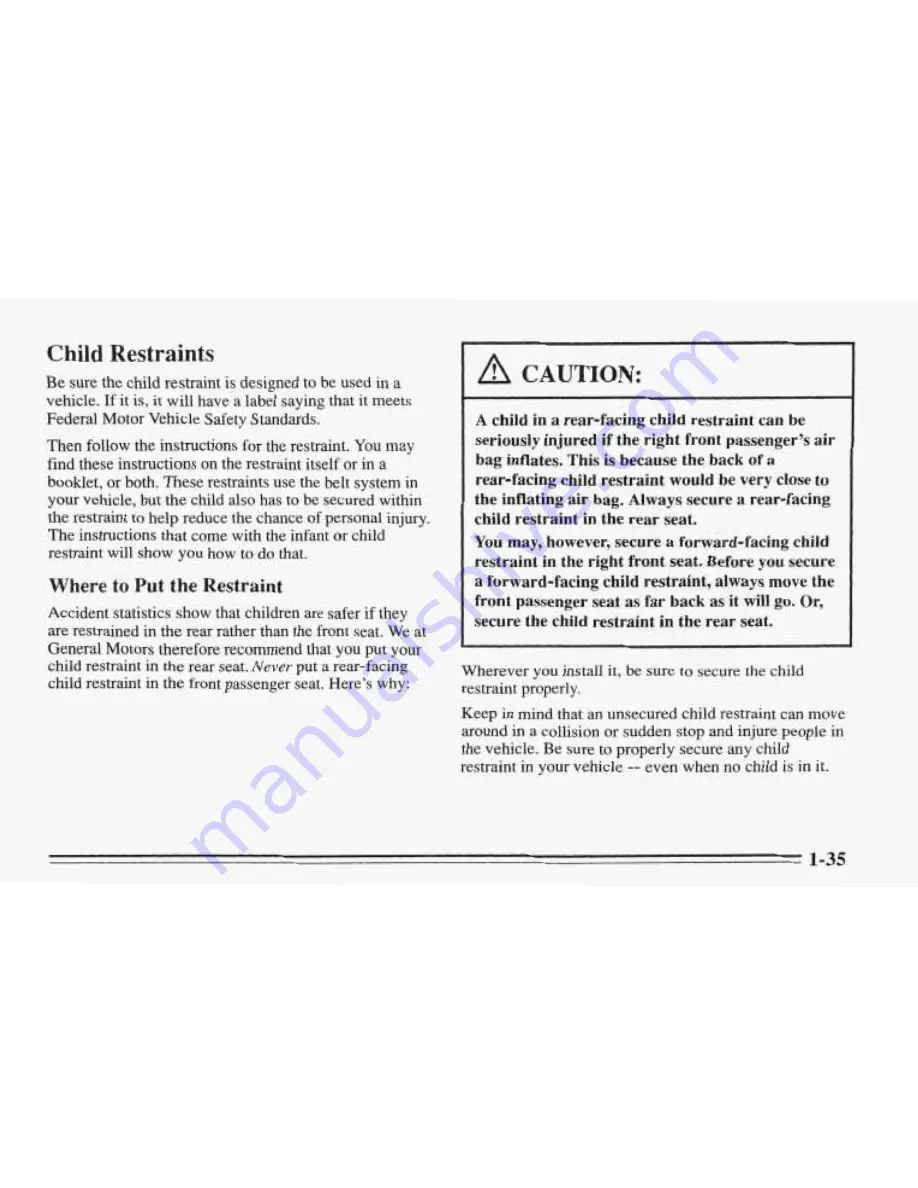 Pontiac 1996 Sunfire Owner'S Manual Download Page 42