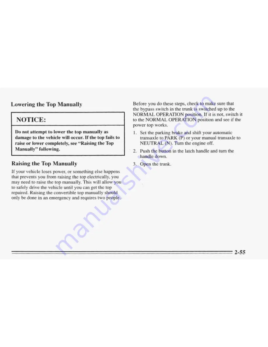 Pontiac 1996 Sunfire Owner'S Manual Download Page 108