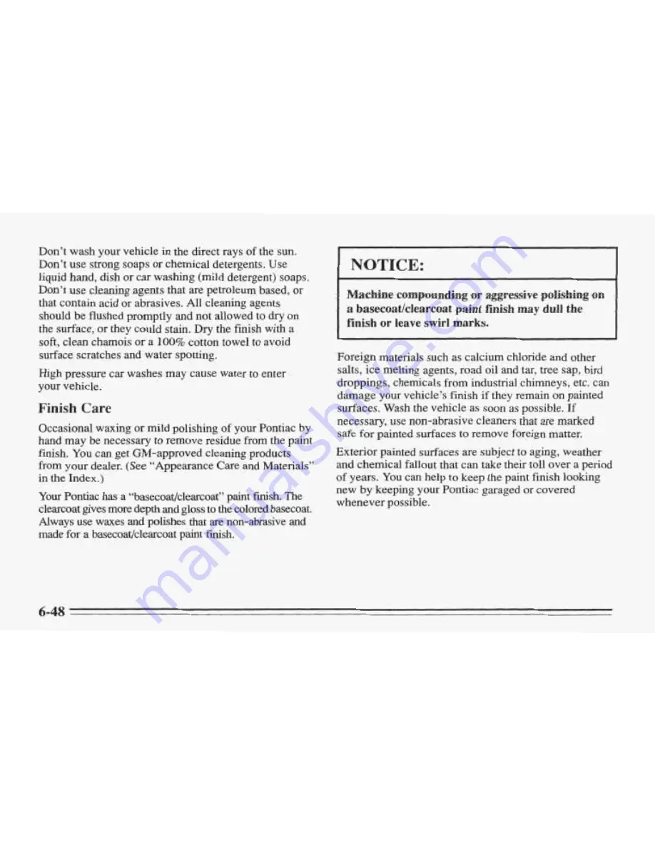 Pontiac 1996 Sunfire Owner'S Manual Download Page 271