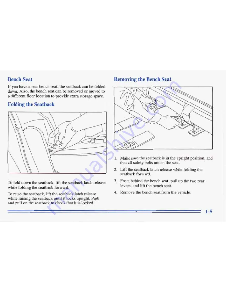 Pontiac 1996 Trans Sport Owner'S Manual Download Page 13