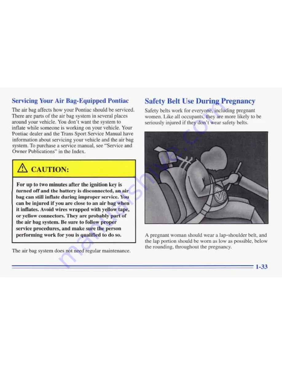 Pontiac 1996 Trans Sport Скачать руководство пользователя страница 41
