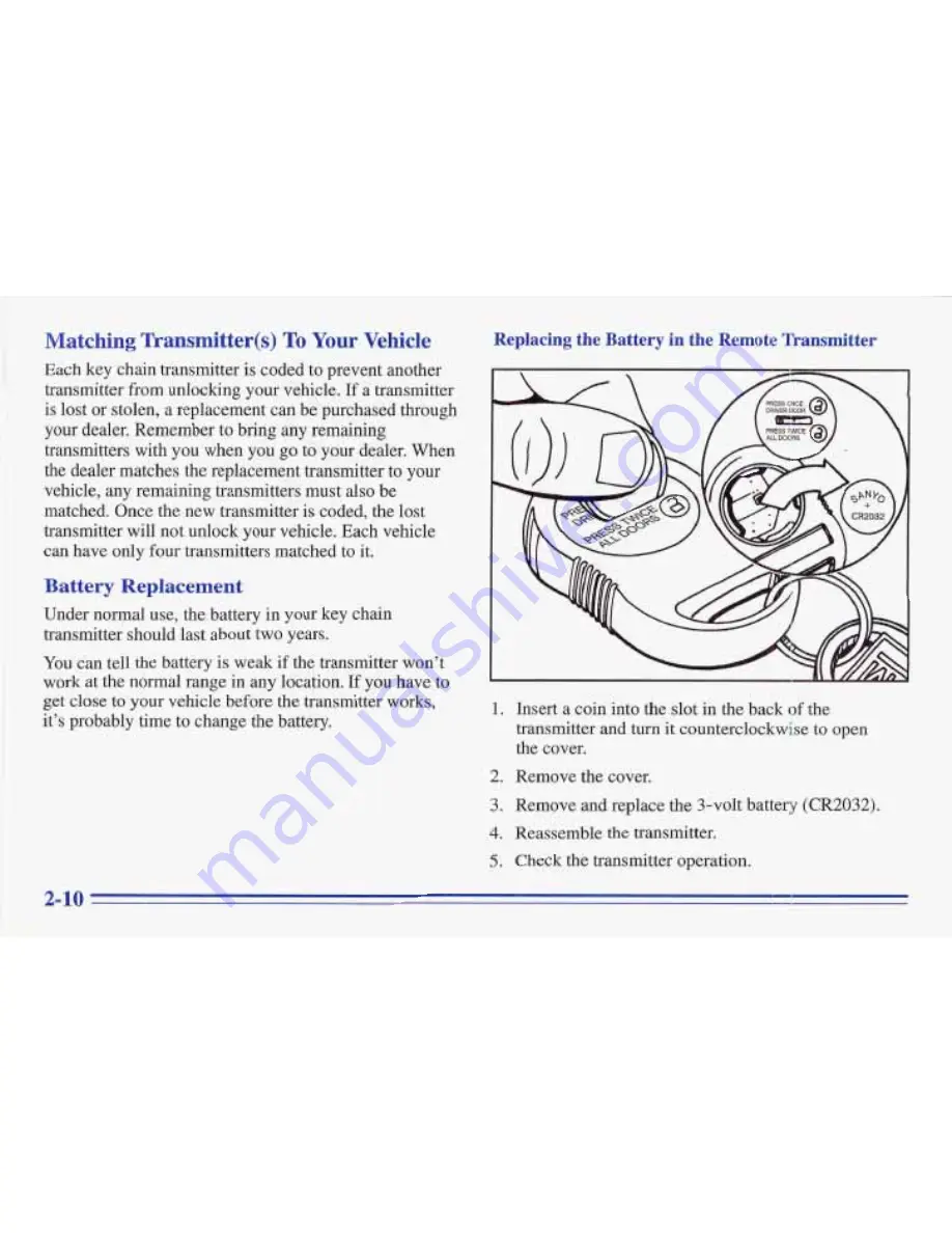 Pontiac 1996 Trans Sport Owner'S Manual Download Page 82