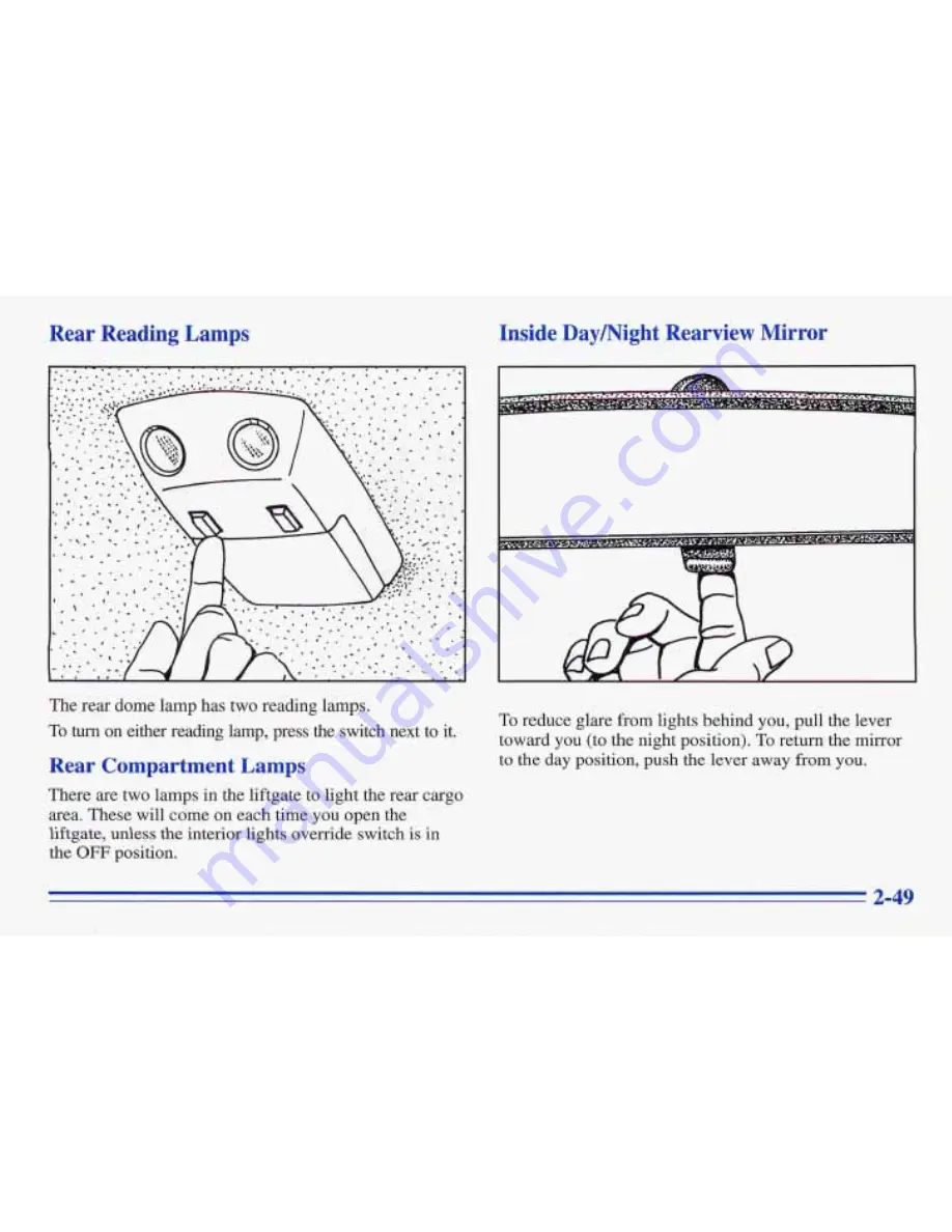 Pontiac 1996 Trans Sport Owner'S Manual Download Page 121