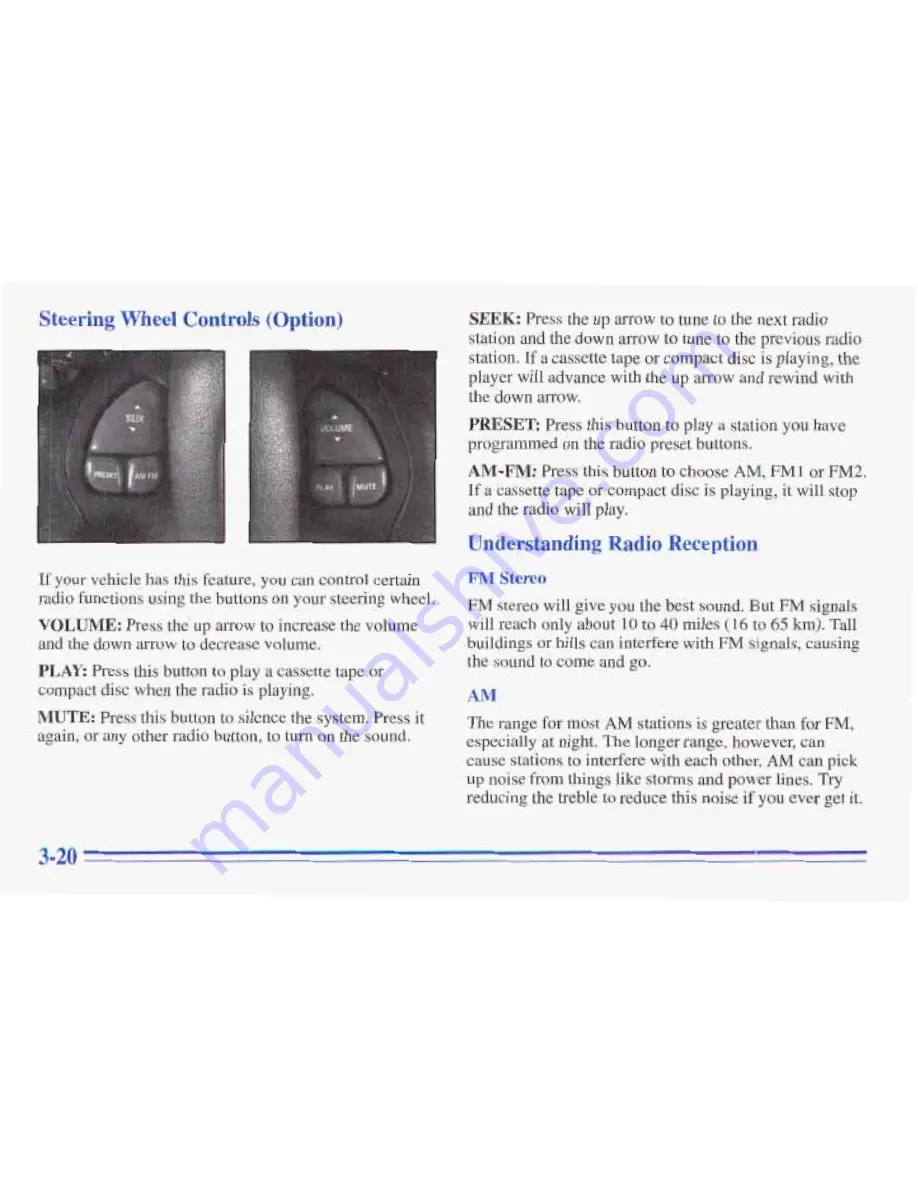 Pontiac 1996 Trans Sport Owner'S Manual Download Page 178