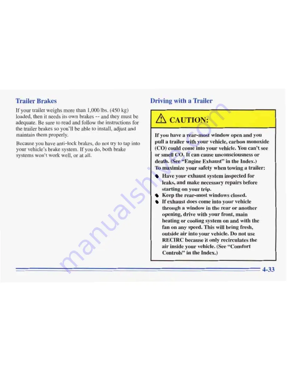 Pontiac 1996 Trans Sport Owner'S Manual Download Page 215