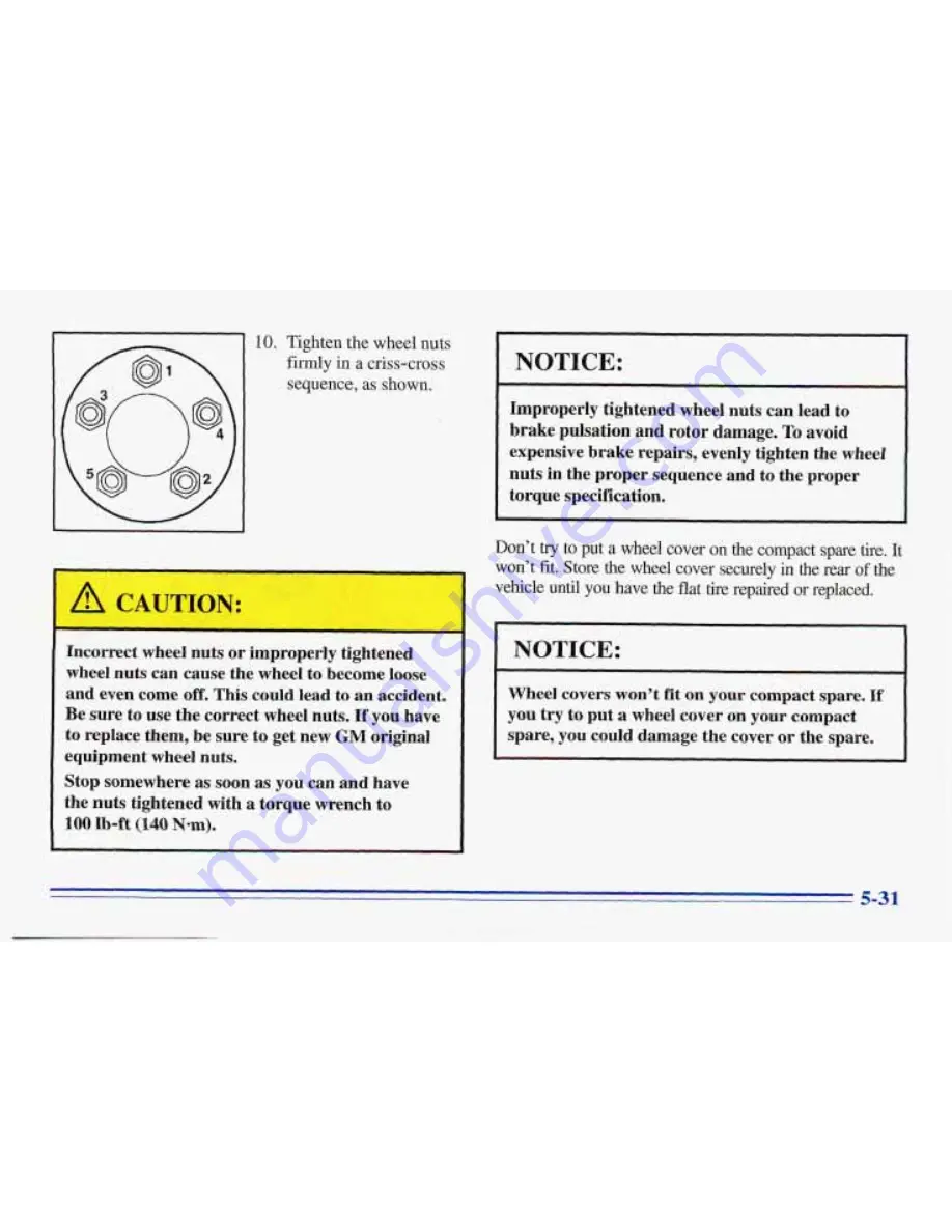 Pontiac 1996 Trans Sport Owner'S Manual Download Page 251