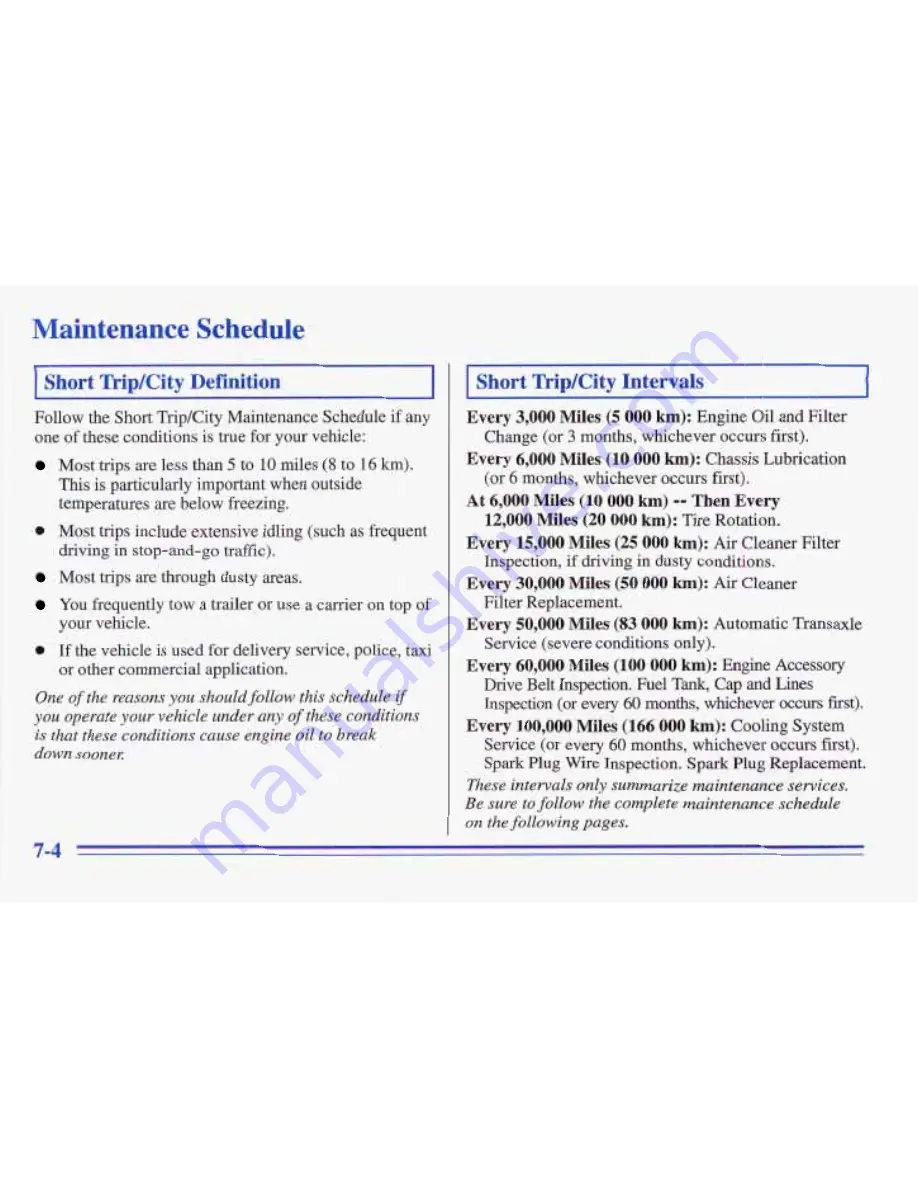 Pontiac 1996 Trans Sport Owner'S Manual Download Page 324