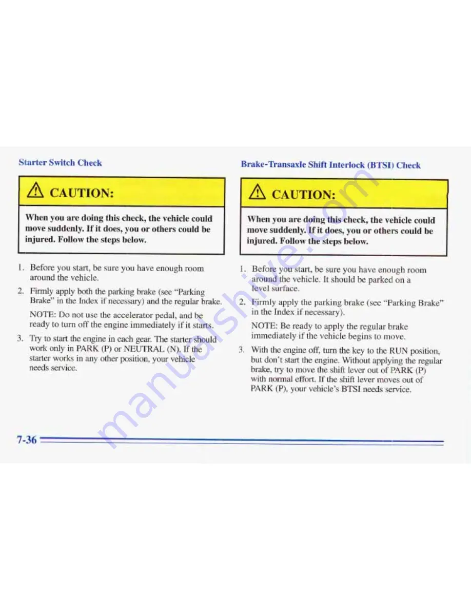 Pontiac 1996 Trans Sport Owner'S Manual Download Page 356