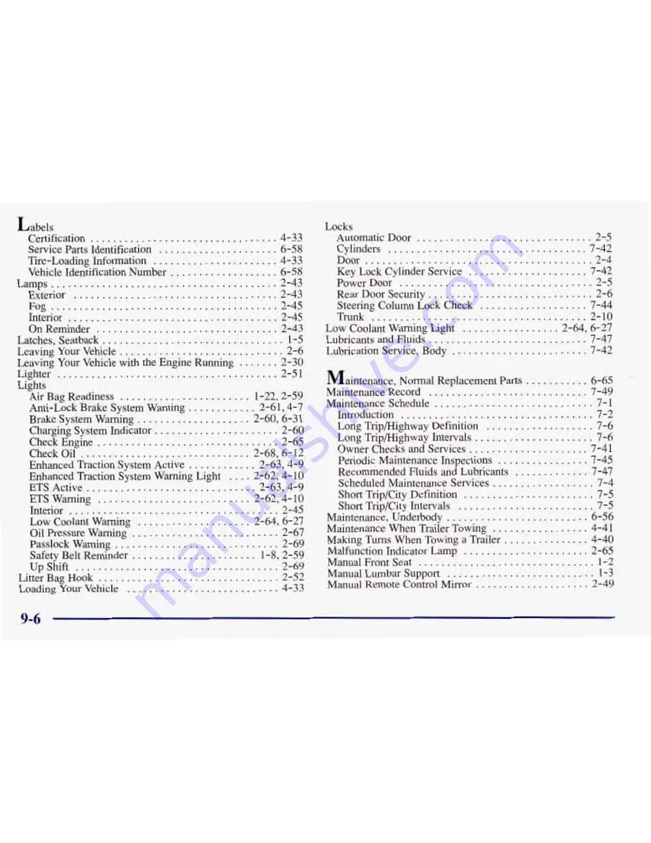 Pontiac 1997 Grand Am Owner'S Manual Download Page 364