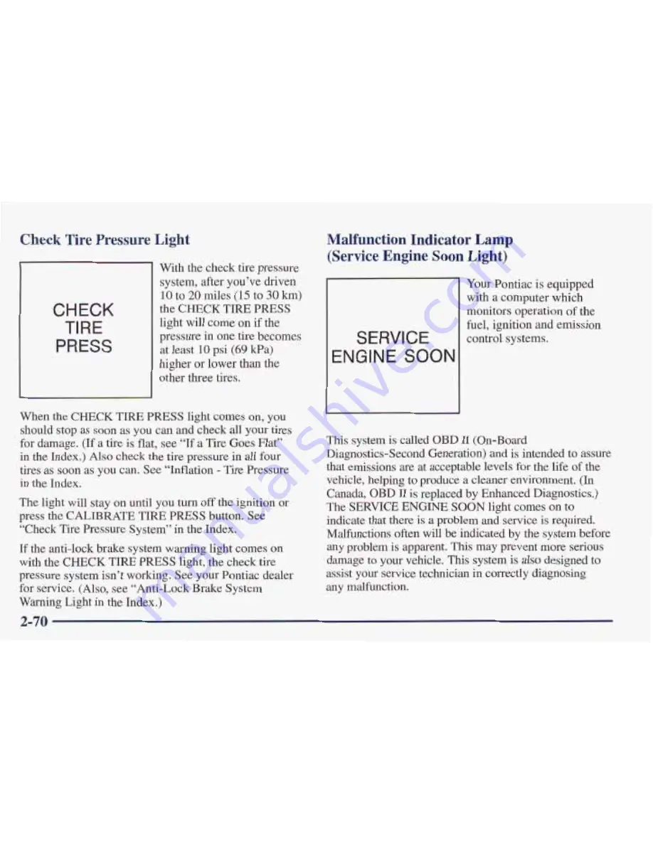 Pontiac 1997 Grand Prix Owner'S Manual Download Page 144