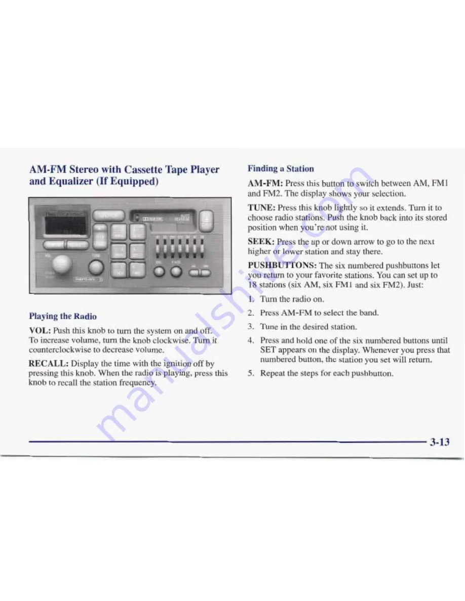 Pontiac 1997 Sunfire Owner'S Manual Download Page 151