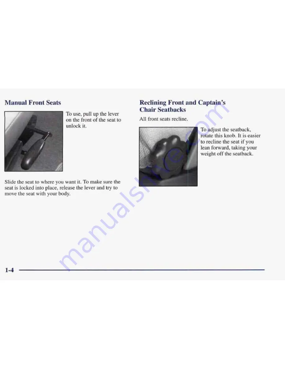 Pontiac 1997 Trans Sport Owner'S Manual Download Page 11