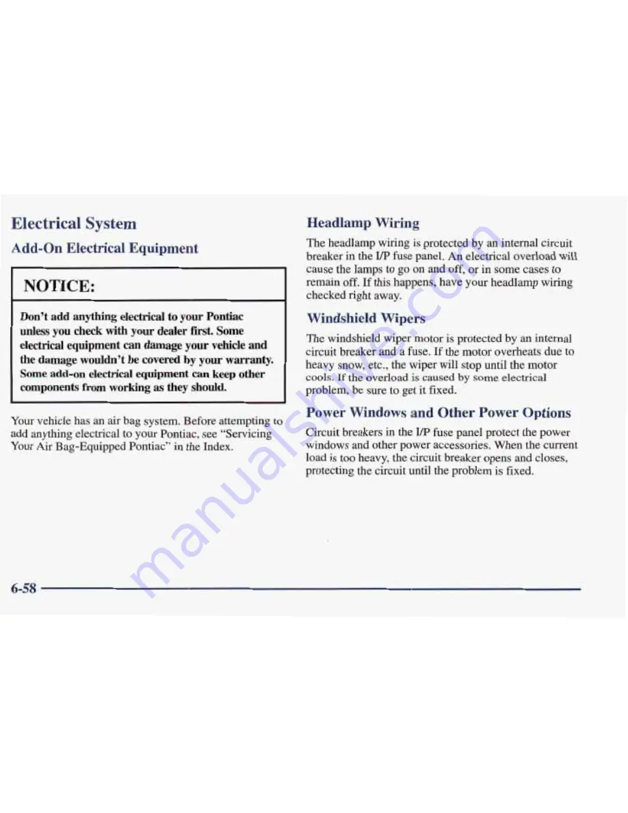 Pontiac 1997 Trans Sport Owner'S Manual Download Page 383