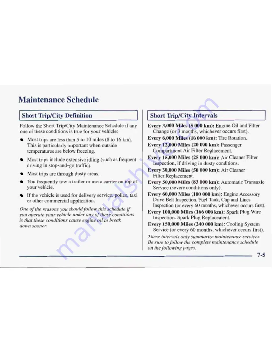 Pontiac 1997 Trans Sport Owner'S Manual Download Page 396