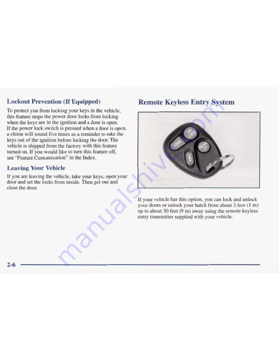 Pontiac 1998 Firebird Owner'S Manual Download Page 61