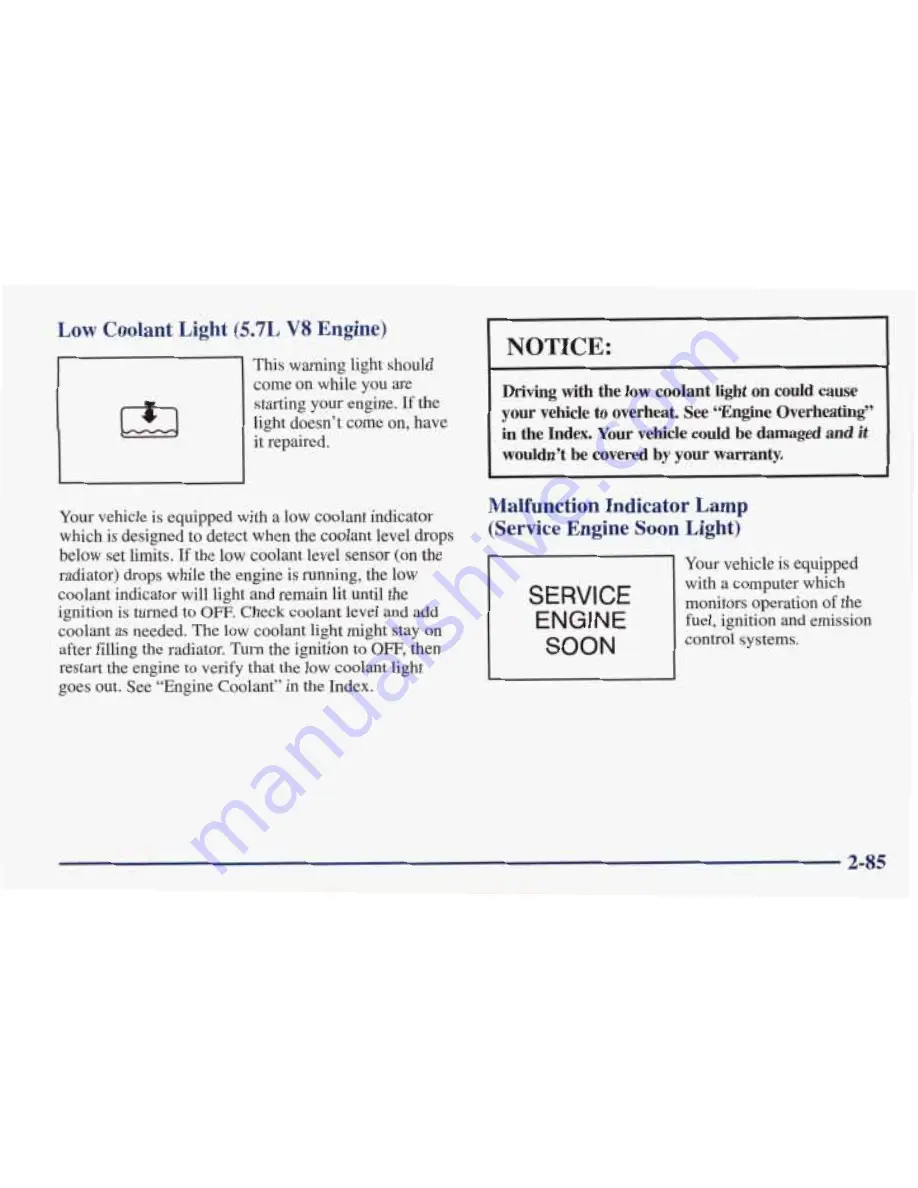 Pontiac 1998 Firebird Owner'S Manual Download Page 140