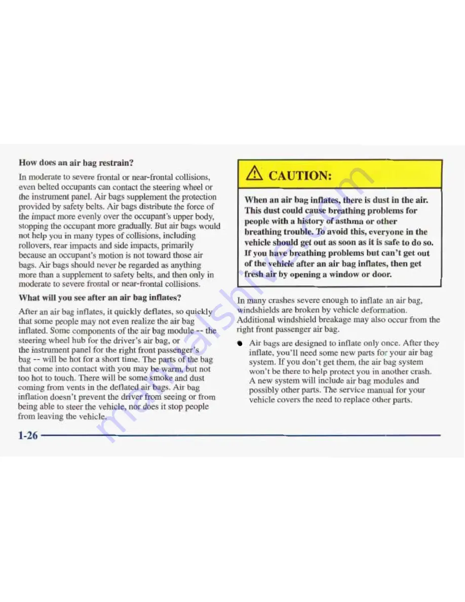 Pontiac 1998 Sunfire Owner'S Manual Download Page 42