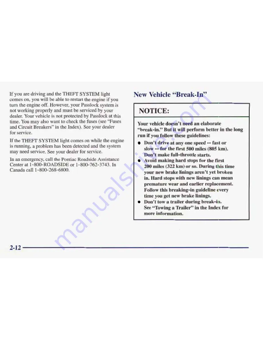 Pontiac 1998 Sunfire Owner'S Manual Download Page 82