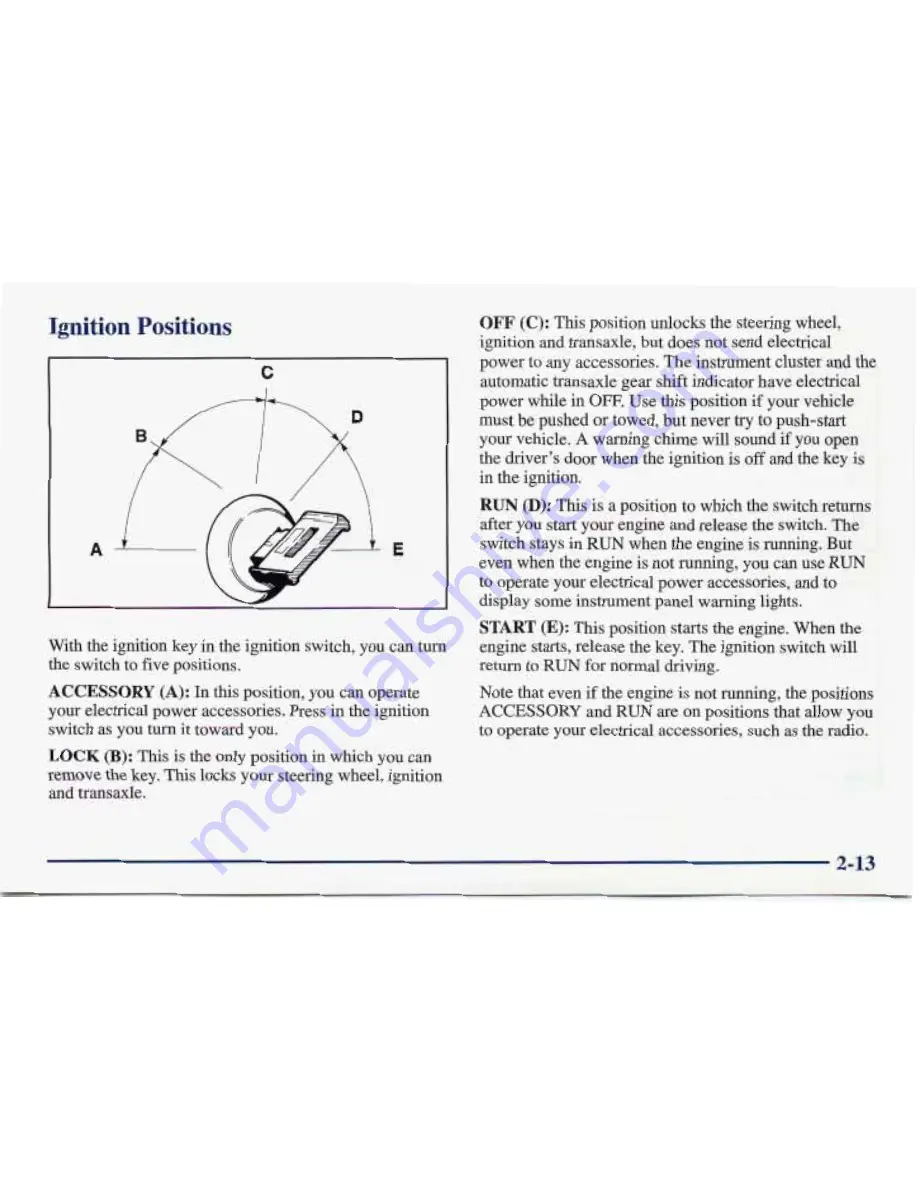 Pontiac 1998 Sunfire Owner'S Manual Download Page 83