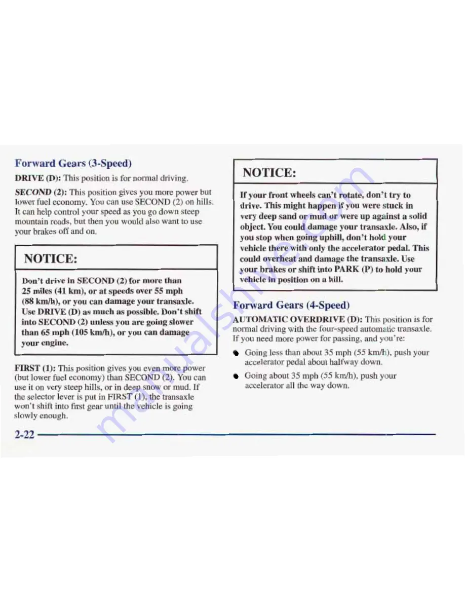 Pontiac 1998 Sunfire Owner'S Manual Download Page 92