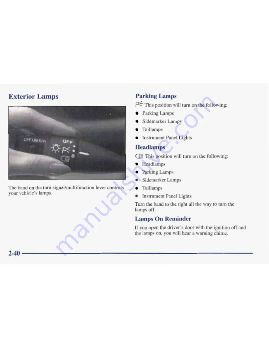 Pontiac 1998 Sunfire Owner'S Manual Download Page 110