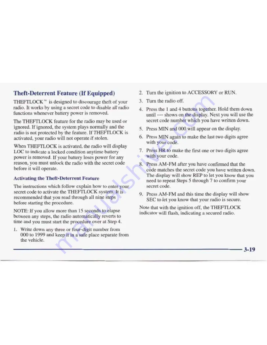 Pontiac 1998 Sunfire Owner'S Manual Download Page 163