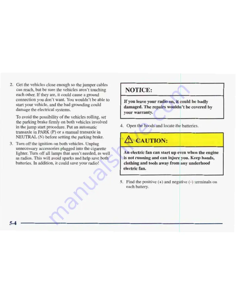 Pontiac 1998 Sunfire Owner'S Manual Download Page 214