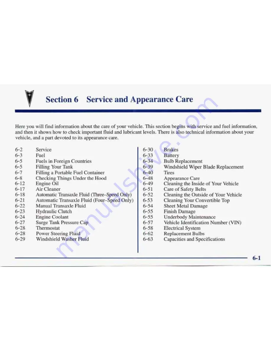 Pontiac 1998 Sunfire Owner'S Manual Download Page 245