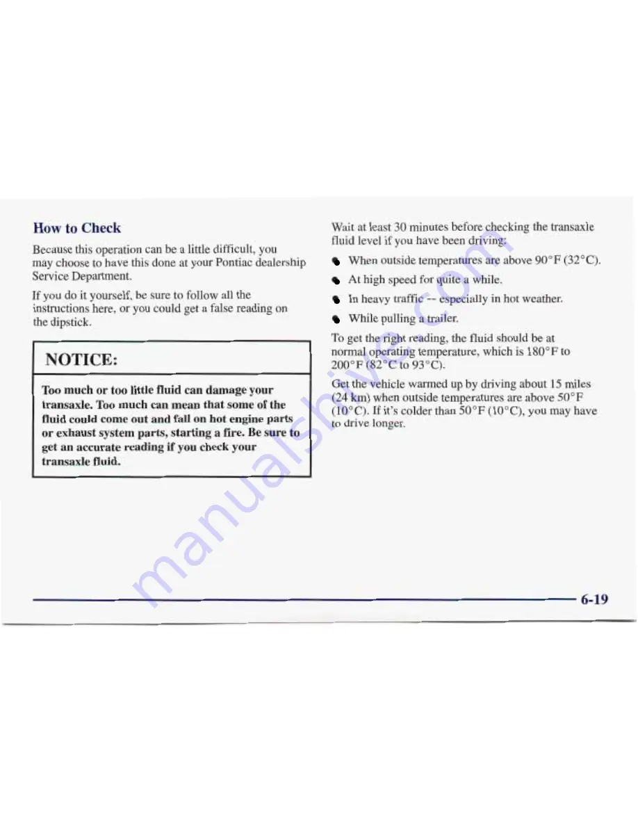 Pontiac 1998 Sunfire Owner'S Manual Download Page 263