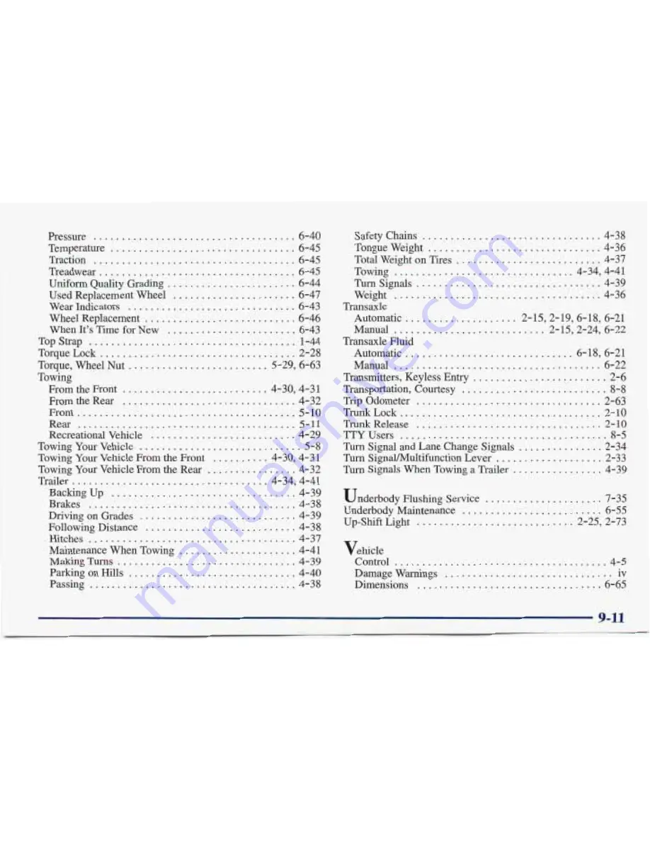 Pontiac 1998 Sunfire Owner'S Manual Download Page 377