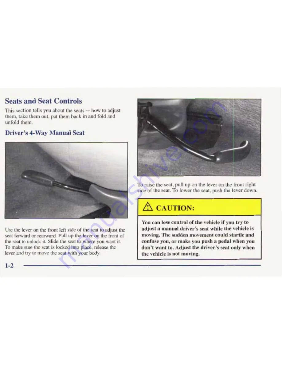 Pontiac 1998 Trans Sport Owner'S Manual Download Page 9