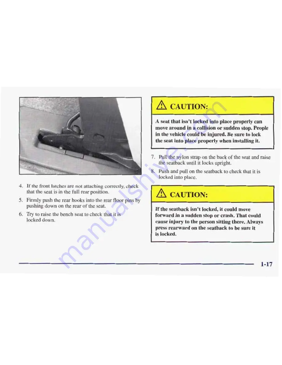 Pontiac 1998 Trans Sport Owner'S Manual Download Page 24