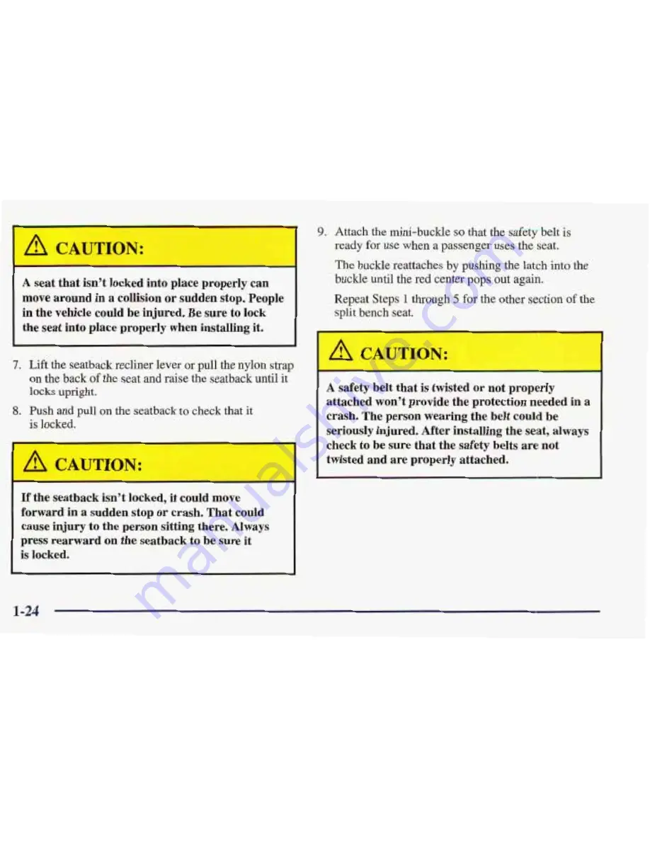 Pontiac 1998 Trans Sport Owner'S Manual Download Page 31