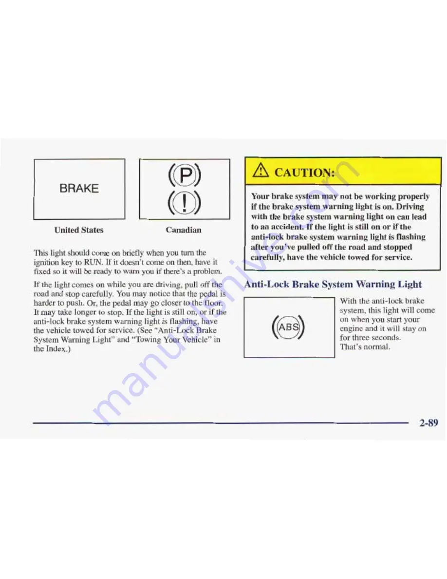 Pontiac 1998 Trans Sport Owner'S Manual Download Page 200