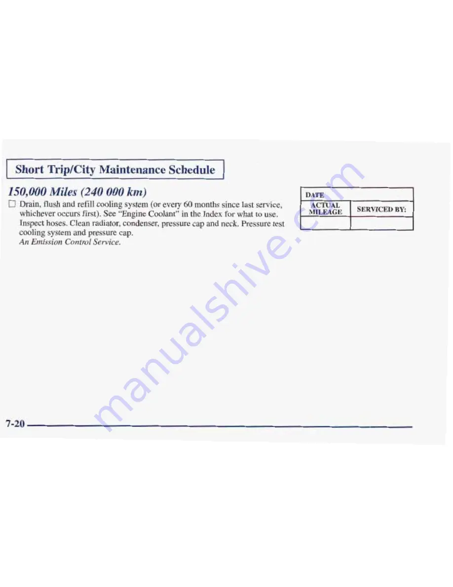 Pontiac 1998 Trans Sport Owner'S Manual Download Page 419