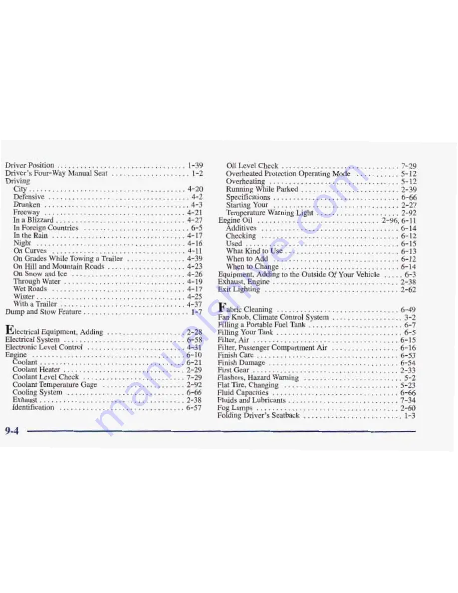 Pontiac 1998 Trans Sport Owner'S Manual Download Page 457