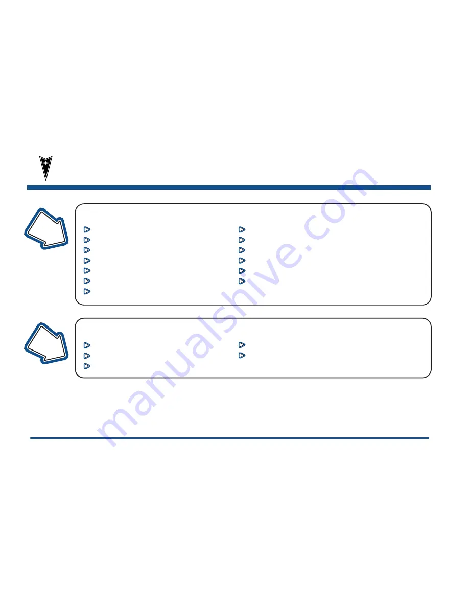 Pontiac 2001 Aztek Owner'S Manual Download Page 6