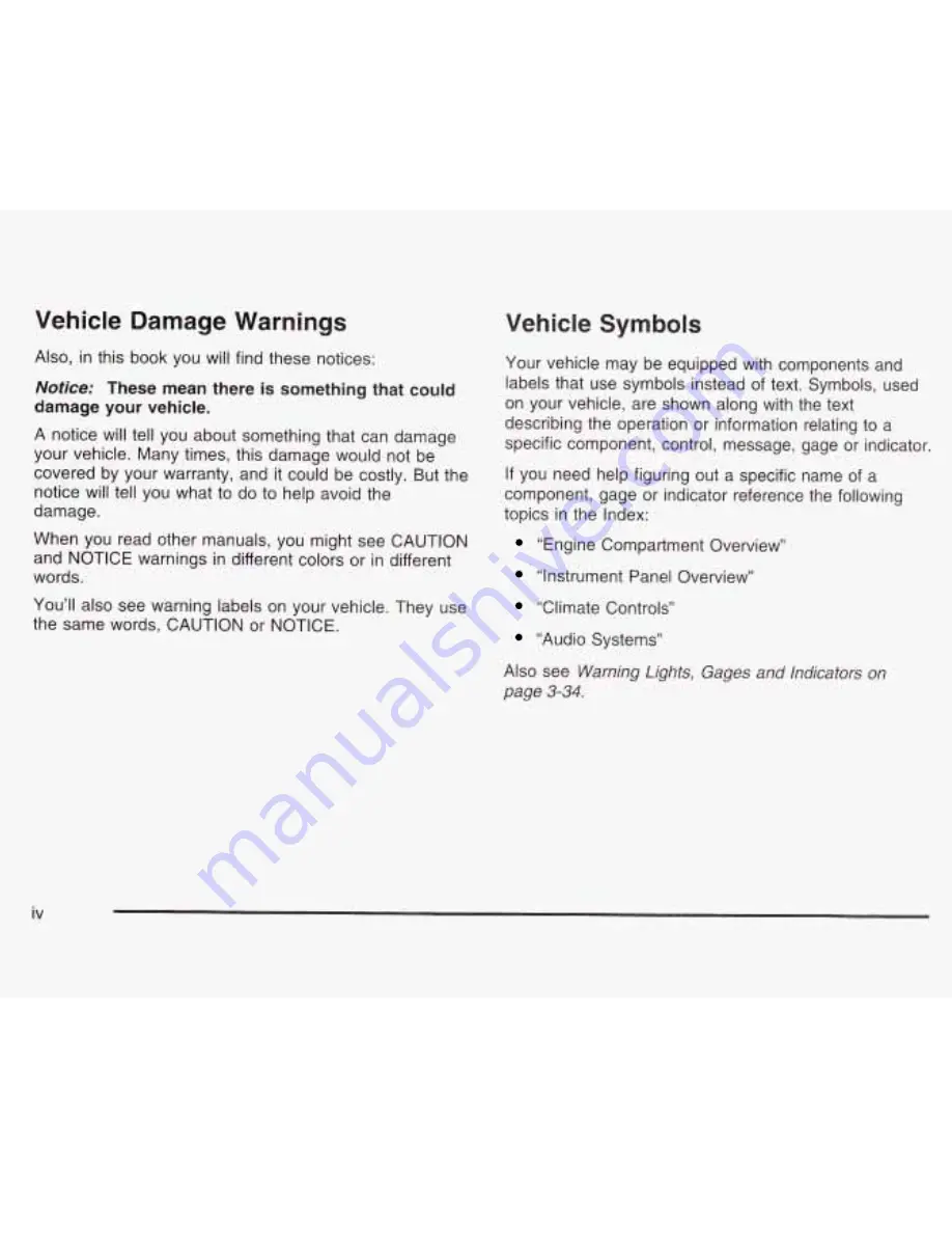 Pontiac 2003 Bonneville Owner'S Manual Download Page 5