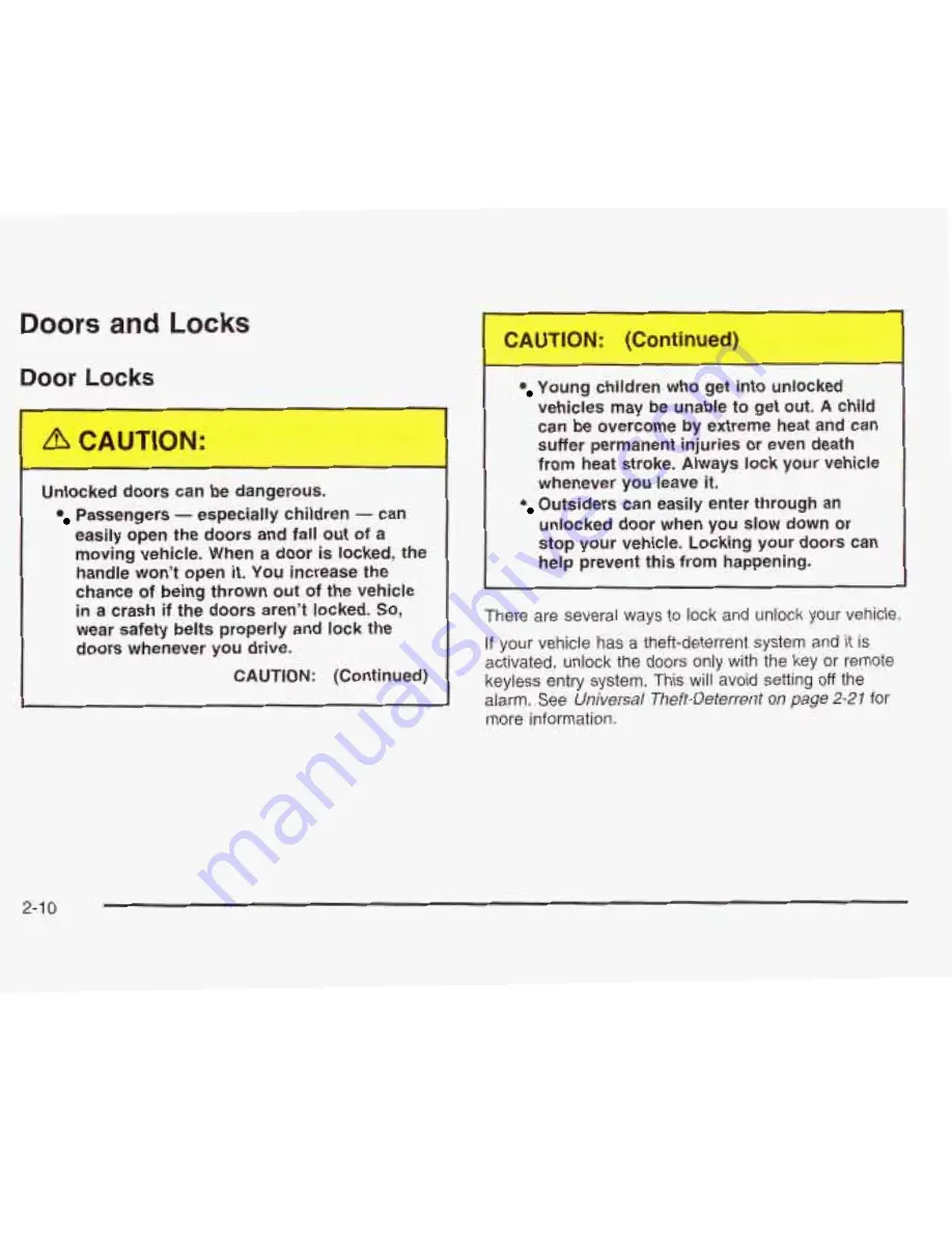 Pontiac 2003 Bonneville Owner'S Manual Download Page 75