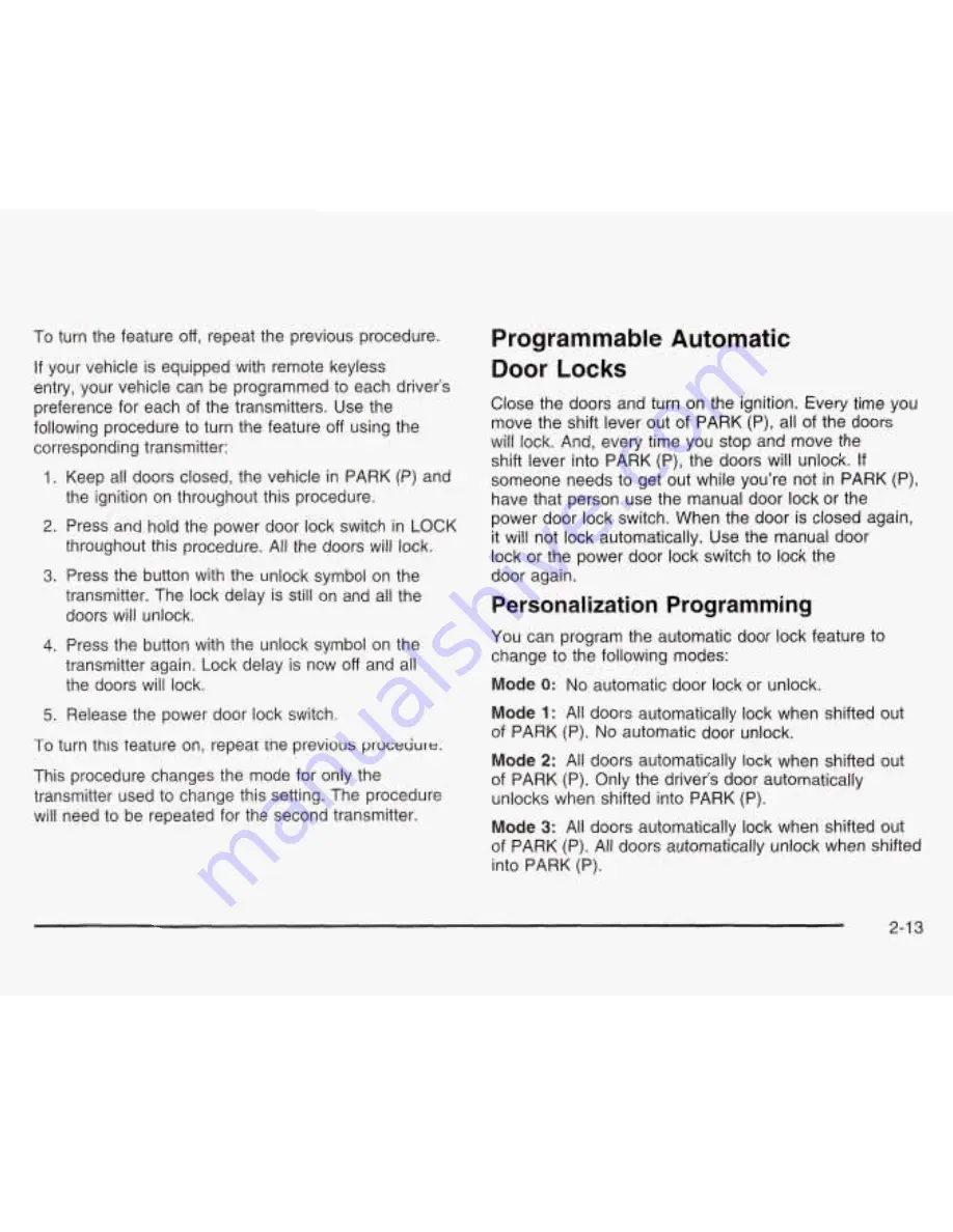 Pontiac 2003 Bonneville Owner'S Manual Download Page 78