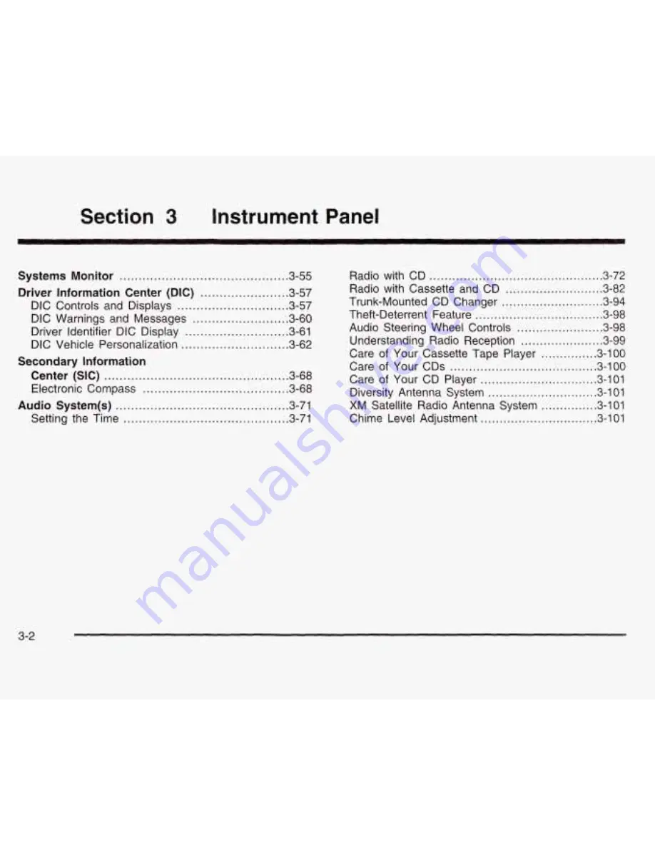 Pontiac 2003 Bonneville Owner'S Manual Download Page 117