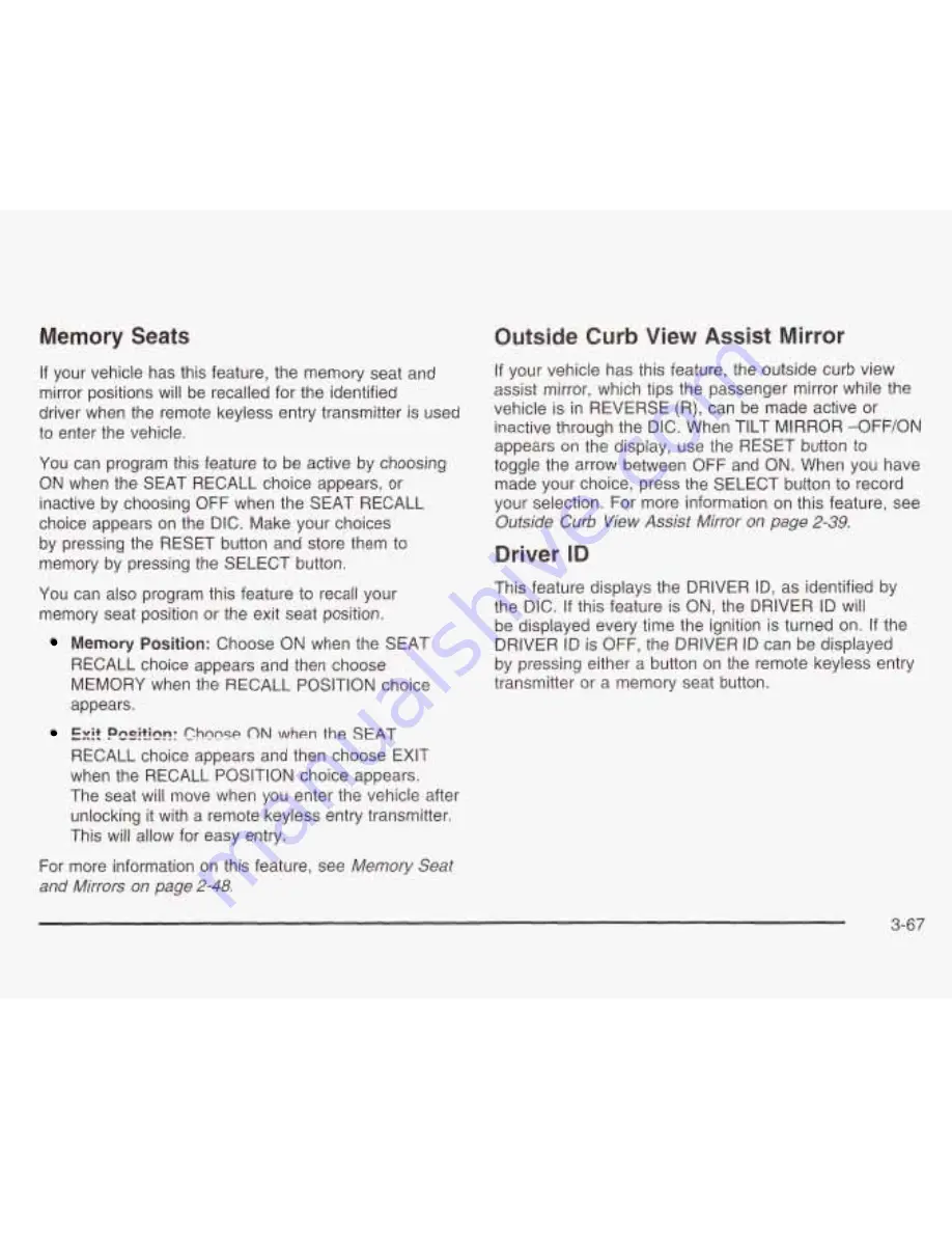 Pontiac 2003 Bonneville Owner'S Manual Download Page 182