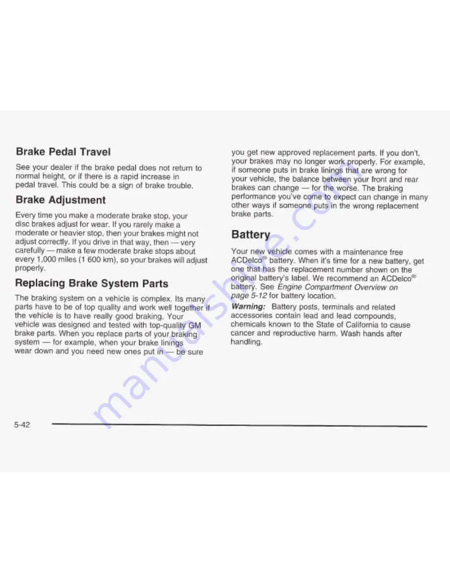 Pontiac 2003 Grand Am Owner'S Manual Download Page 265